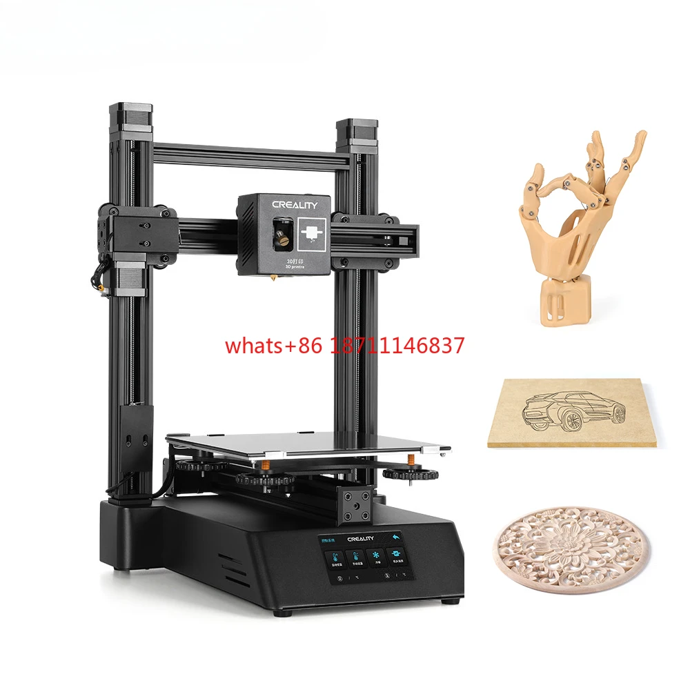 

Creality newest CP-01 3d printer 3 in 1 machine for 3D printing, laser engraving, CNC cutting with exchangeable heads