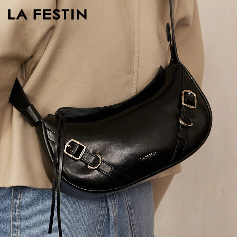 LA FESTIN 2024 nowa damska torba modna designerska torba na ramię damska torba Crossbody małe skórzane torebki kobiece