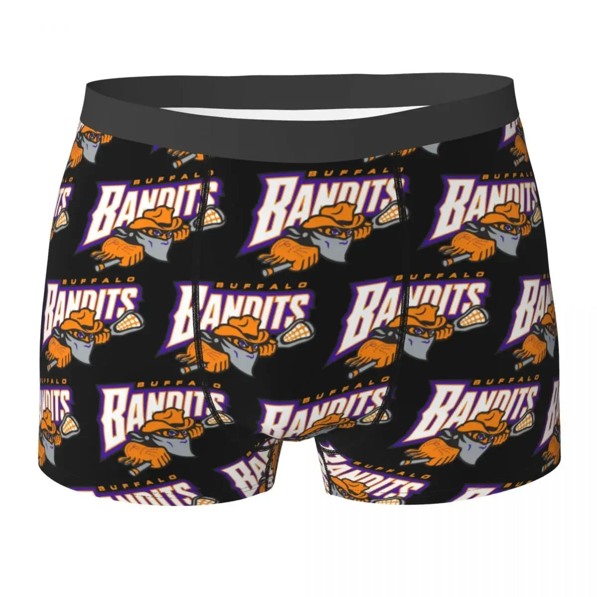 Boxer Underpants Shorts Buffalo Bandits Logo Design Panties Men Comfortable Underwear for Homme Man Boyfriend Gift