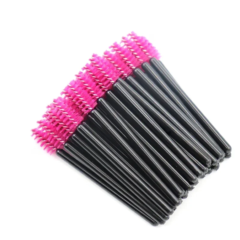 50Pcs Einweg nylon Wimpern pinsel Mascara Wands Applikator Diamant Wimpern pinsel Wimpern Verlängerung frauen Make-Up-tools