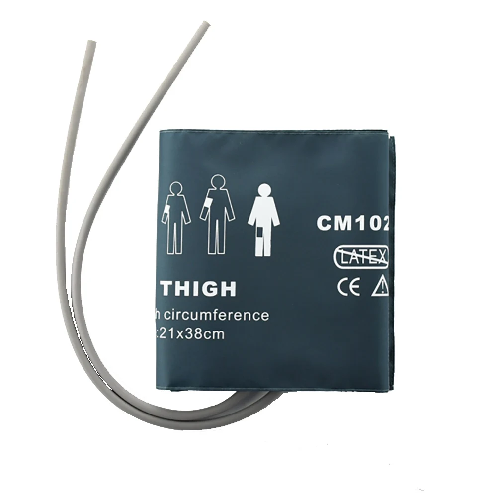 

Экономичная Нейлоновая Манжета для взрослого бедра для измерения артериального давления с одной трубкой без разъема для пациента