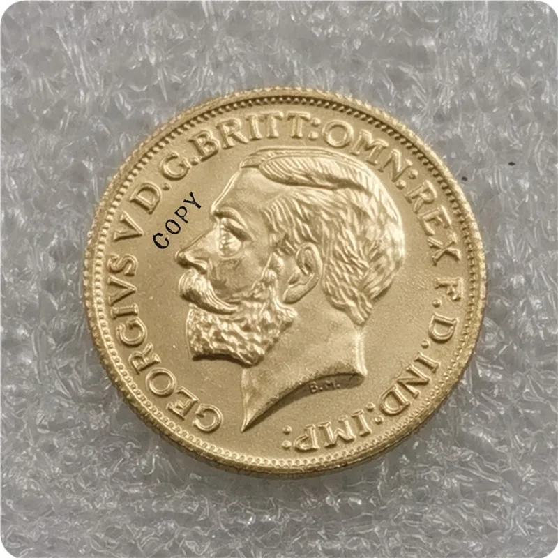 1913-1919 United Kingdom 1 Sovereign - George V (Ottawa mint) Copy Coins