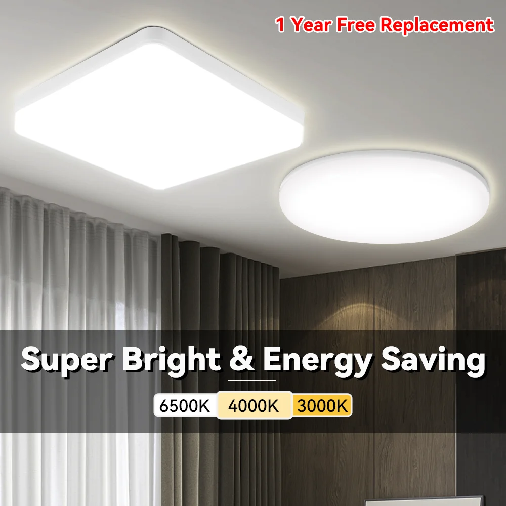 Square Led Ceiling Light Ceiling Lighting 50W 40W 30W 20W 15W Modern Led Ceiling Lamp For Living Room Kitchen Bedroom 110V 220V