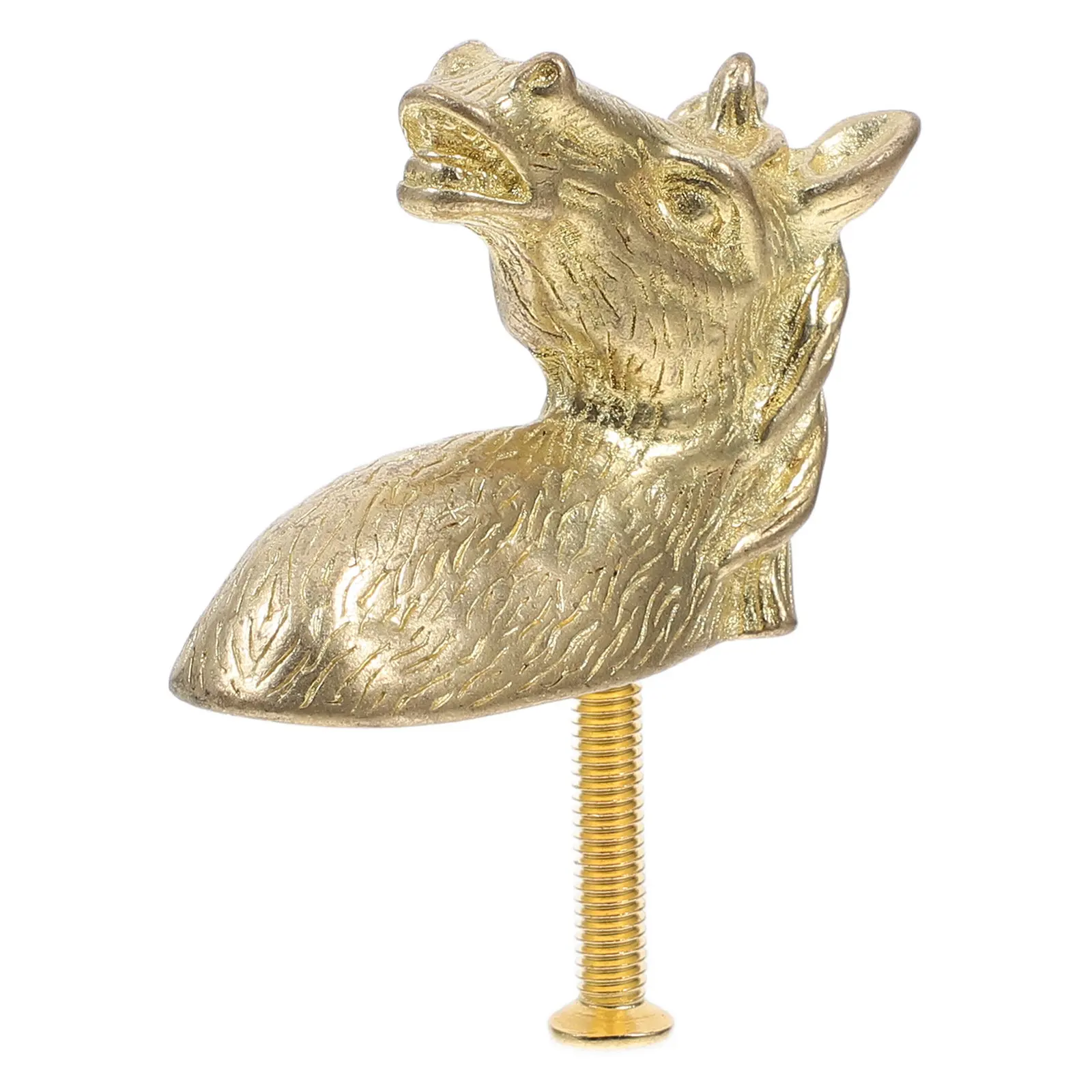 Unicorn Handle Vintage Brass Animal Head Cabinet Drawer Knob Easy Install Kitchen Dresser Pulls Drawer Knobs Knobs for Drawers