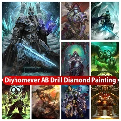 World Of Warcraft 5D DIY AB diamentowe malowanie mozaika gra kreskówka haft krzyżykowy cyrkonie ręcznie haft dekoracja domu prezent