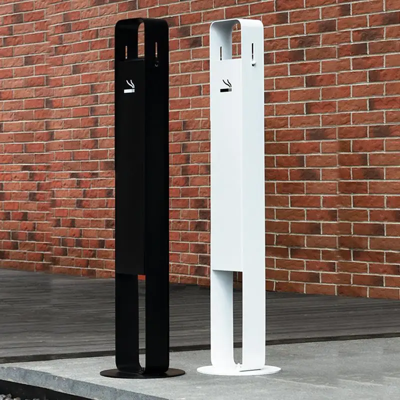 Stainless steel ash column, vertical smoke extinguishing bucket, cigarette butt collection
