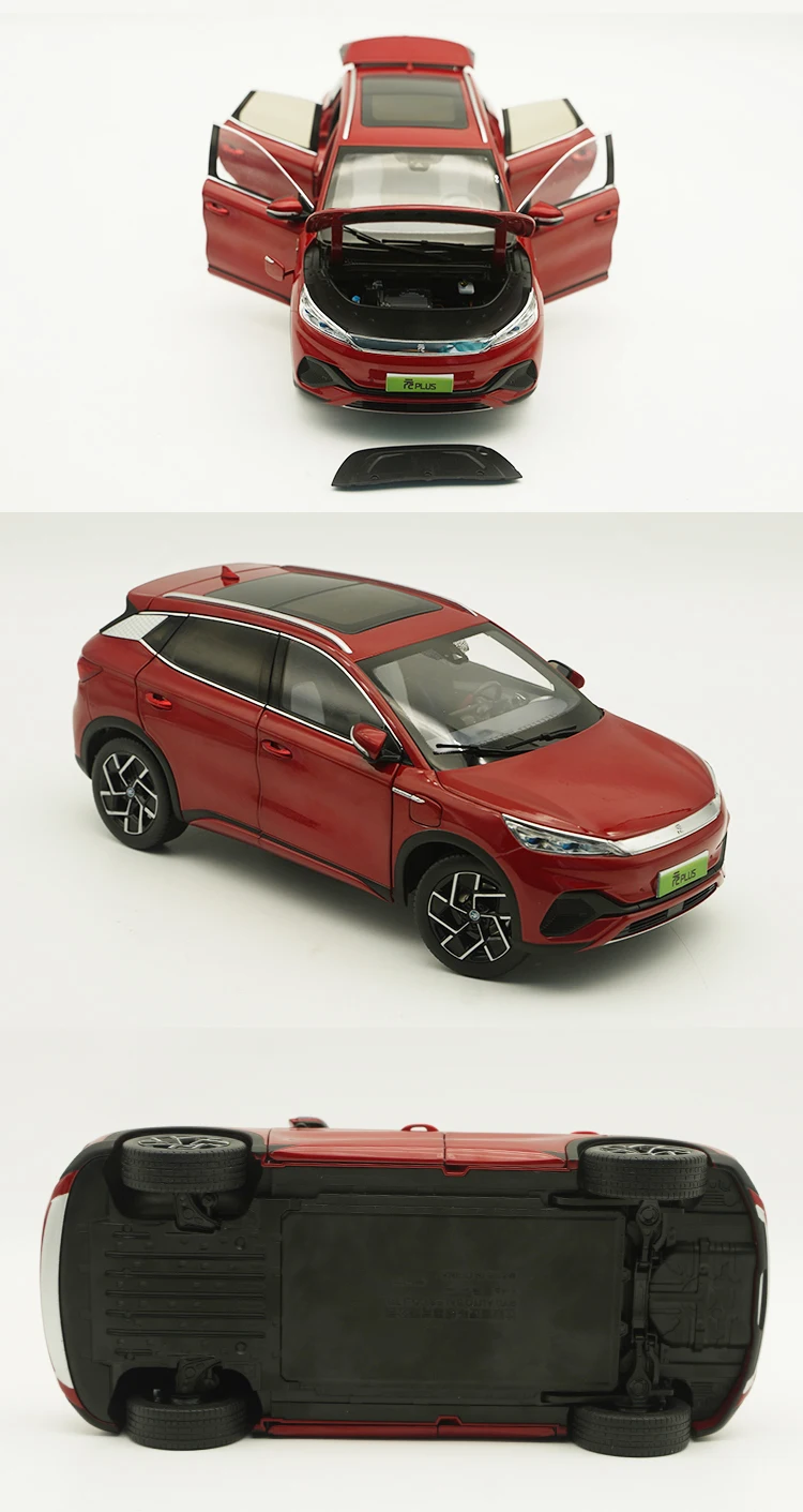 1:18 BYD yuan PLUS model off-road vehicle SUV alloy simulation car model Kids Toys For Boys Children Toys