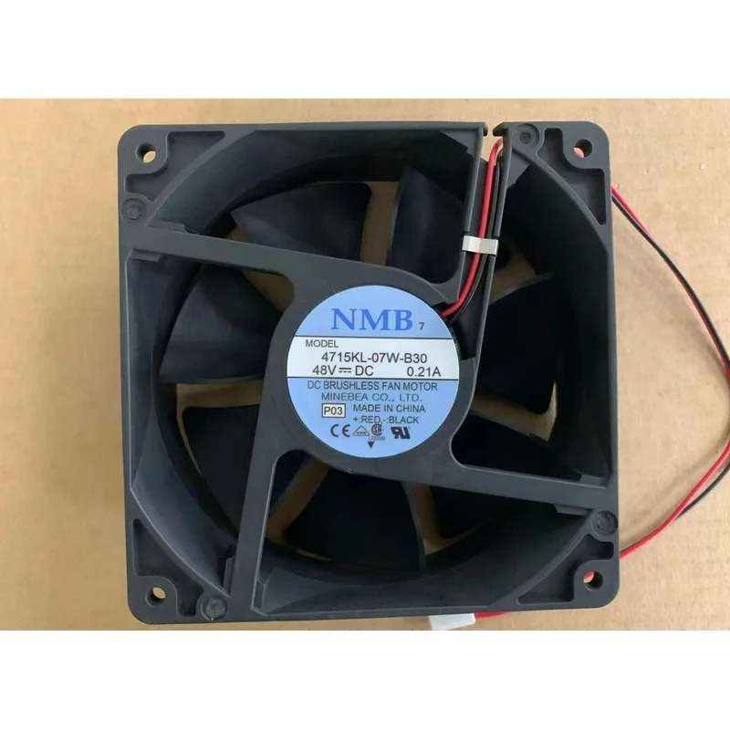 MY for For NMB 4715KL-07W-B30 fan 120*120*38mm 48V 0.21A 12CM 2pin