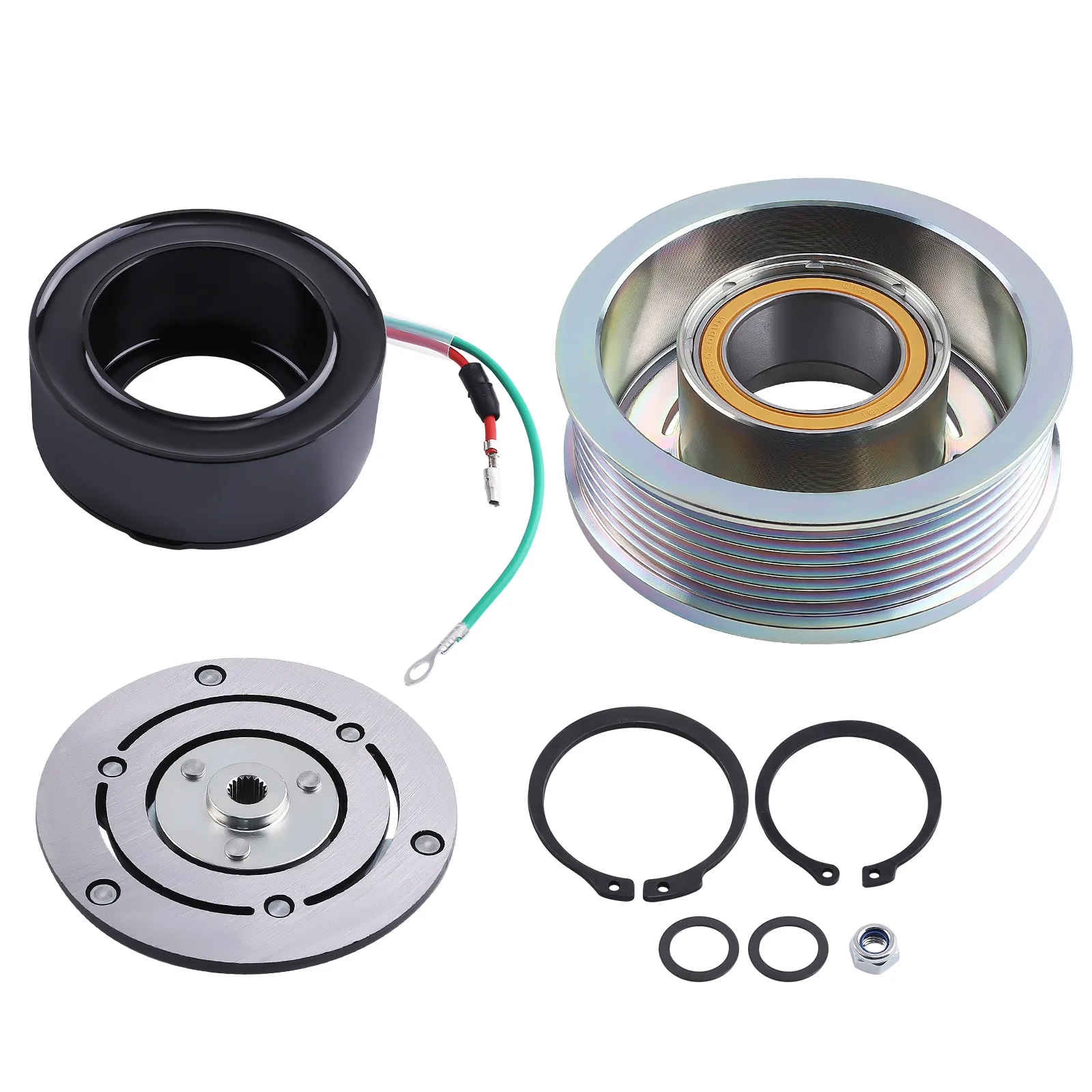 Air Conditioning Compressor Magnetic Clutch for Honda Civic CRV FRV Sanden TRSE07 TRSE09 NEW 38810RNAA010