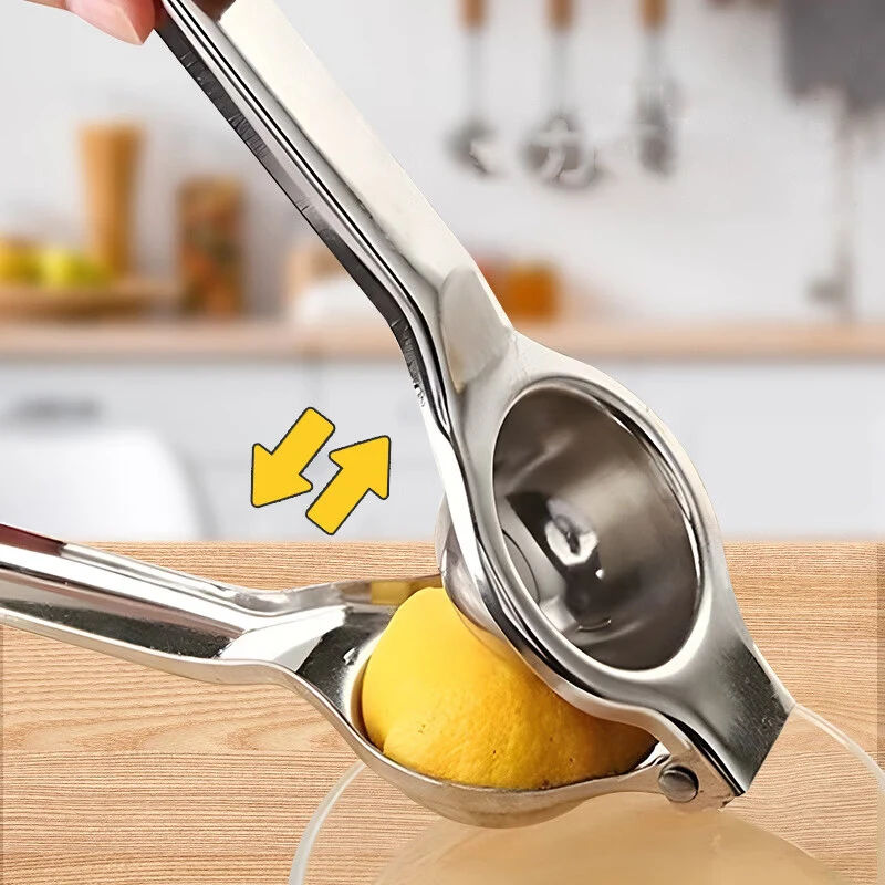 2026 Upgrade Manual Citrus Juicer 304 Stainless Steel Lemon Orange Press Efficient Hand Squeezer Extractor for Kitchen Home Use view 3