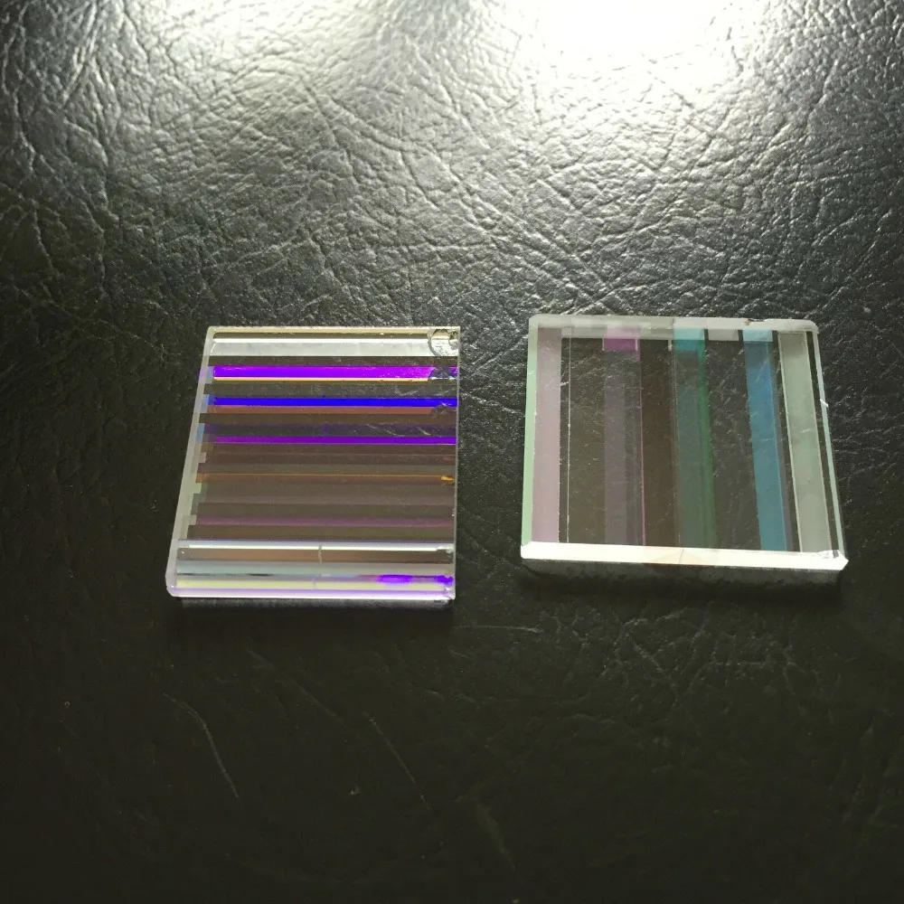 10 PCS Beautiful Damage Rectangle Prism Projector Dichroic Prism for Party Home Decoration Art Necklace DIY Design