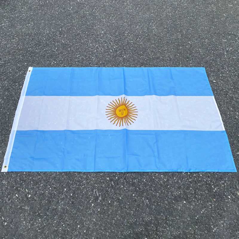 aerlxemrbrae    Polyester Argentina Flag 90x150cm Argentine National Flag and Banner