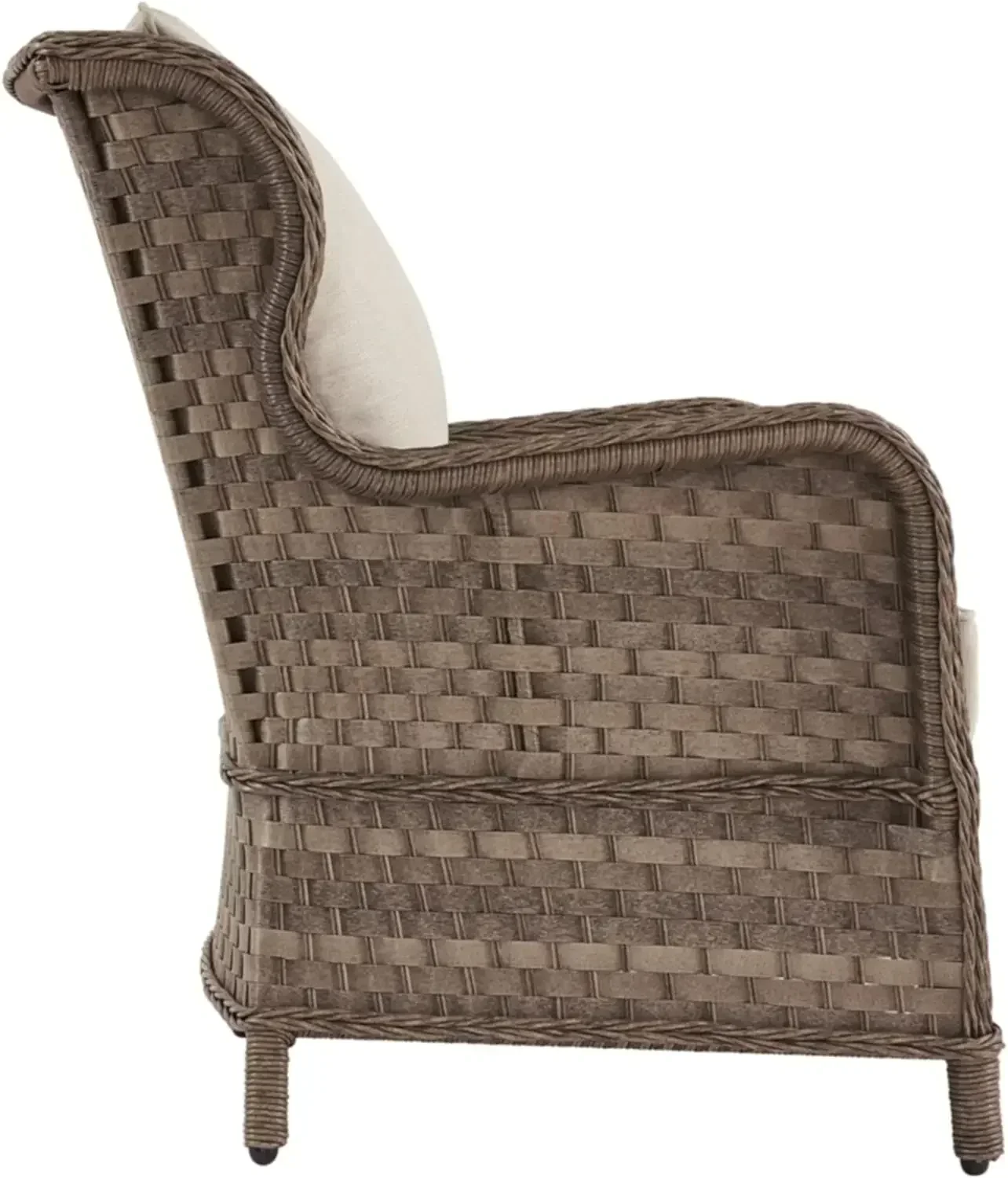 Signature Design by Ashley Clear Ridge Outdoor Handwoven Wicker Cushioned Lounge Chair 2 Count, Light Brown