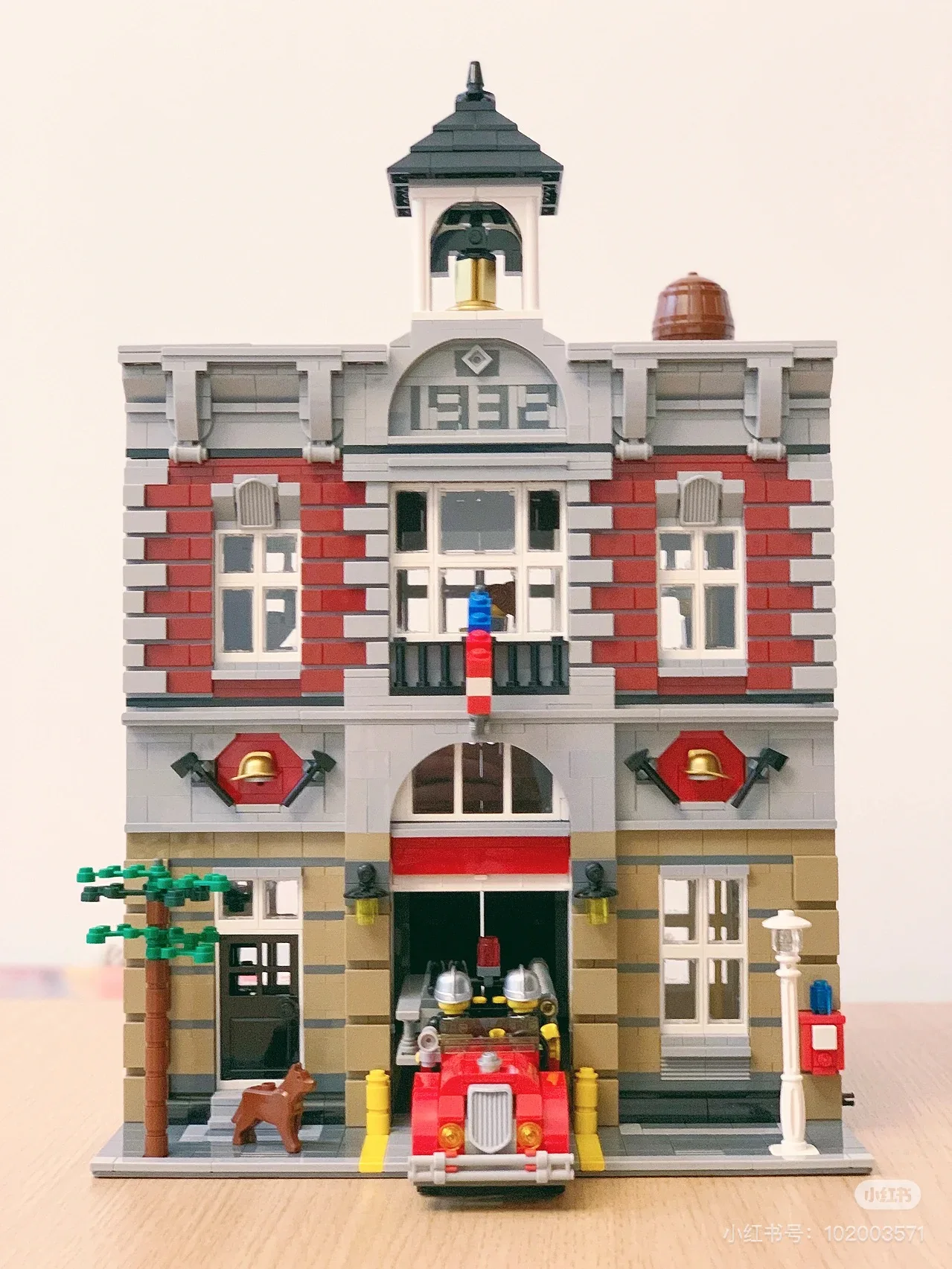 10197 متوافق مع المباني للحماية من الحرائق في المدينة، ومنظار الشارع على الطراز القديم، ومكعبات البناء الصغيرة للأطفال، وألعاب البناء، #6