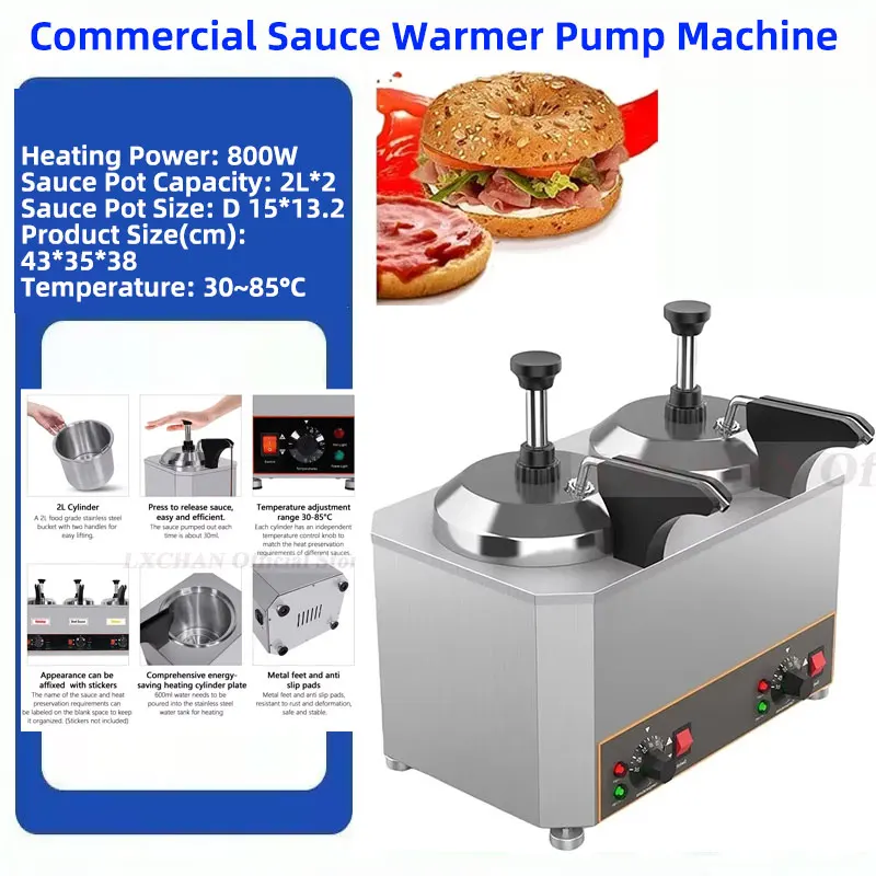 LX صلصة دفئا مع مضخة 2 اسطوانة آلة عزل الصلصة الغذاء الصف مضخة الفولاذ المقاوم للصدأ للشوكولاتة/الطماطم/الجبن #1
