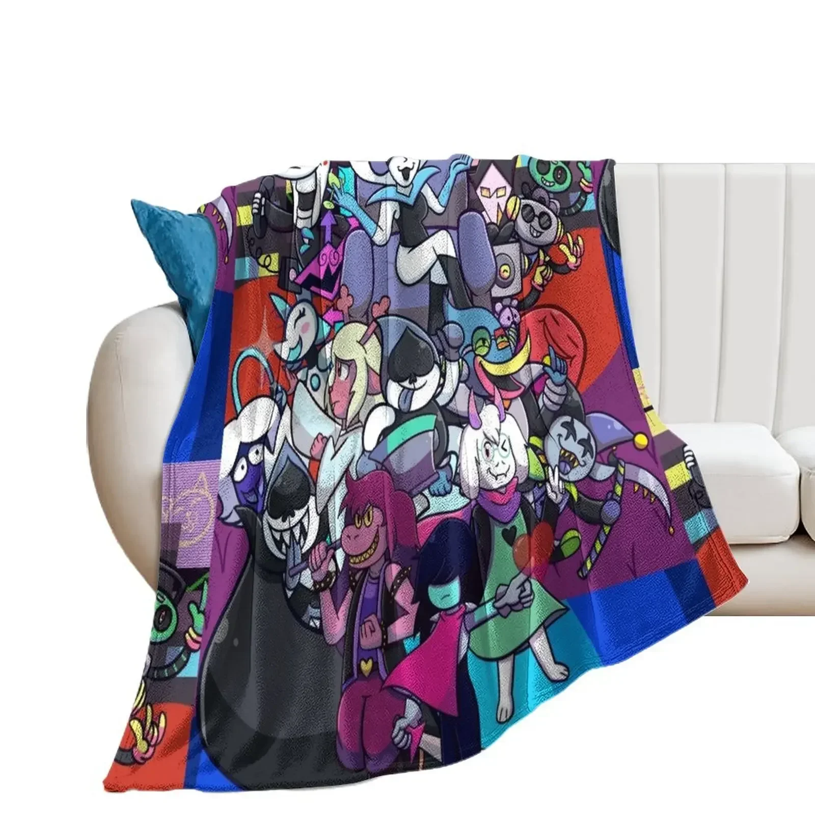 Deltarune Chapter 2 Throw Blanket Single Decoratives sofa bed Blankets