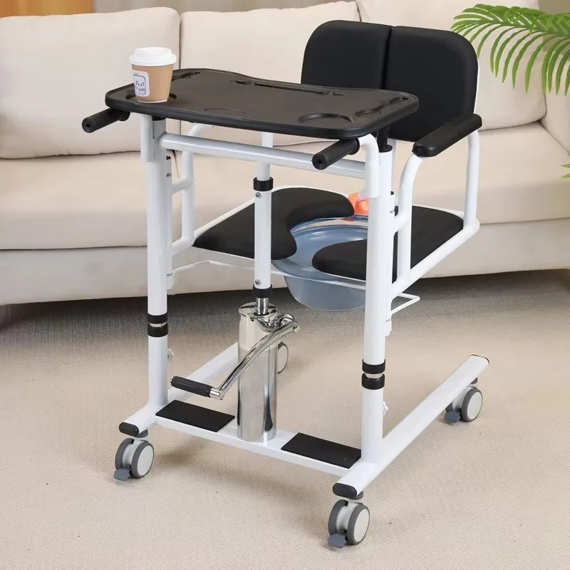 

2026 Manual Hydraulic Transfer Chair Household Patient Lift with Toilet Seat Lift and Transfer Vehicle