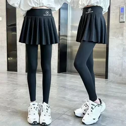 Girls' Legging Skirts Fake Two-piece Pants Skirt New Spring Autumn Clothes Children's Outer-wear Skirt Children's Shark Pants