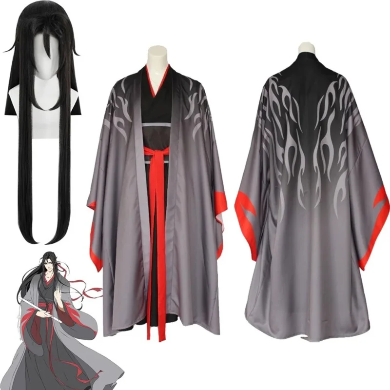 2023 New Wei Wuxian The Yiling Patriarch Cosplay Grandmaster of Demonic Cultivation Costume Wei Wuxian Mo Dao Zu Shi Costume Men