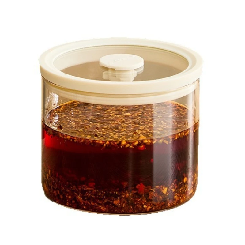 LTT Chili Oil Special Tank High Temperature Resistant Household Lard Seasoning Tank Sealed Container with Lid