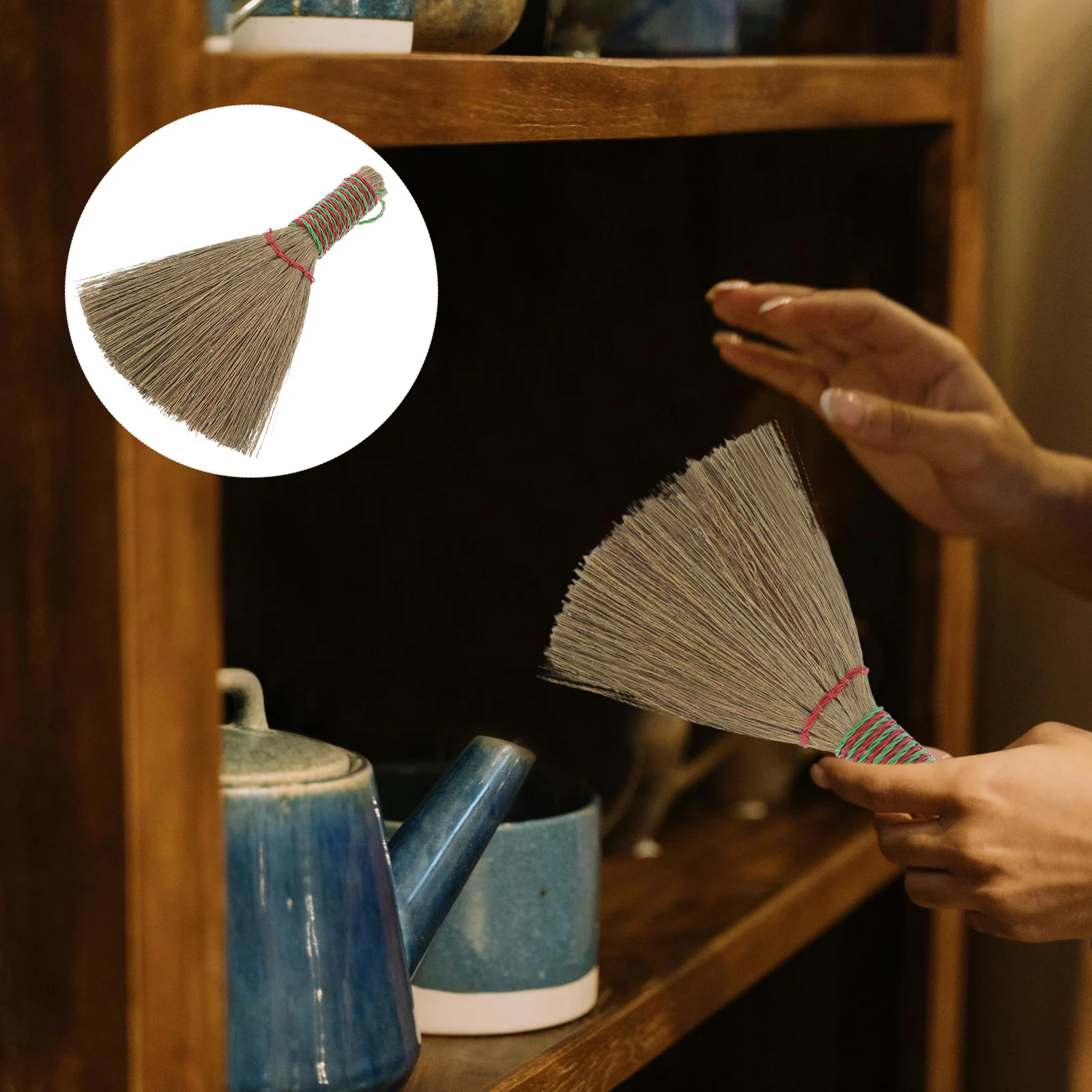 

Miscanthus Woven Broom Bed Brush Corn Mite Dusting Carpet Clothes Soft Small Outdoor