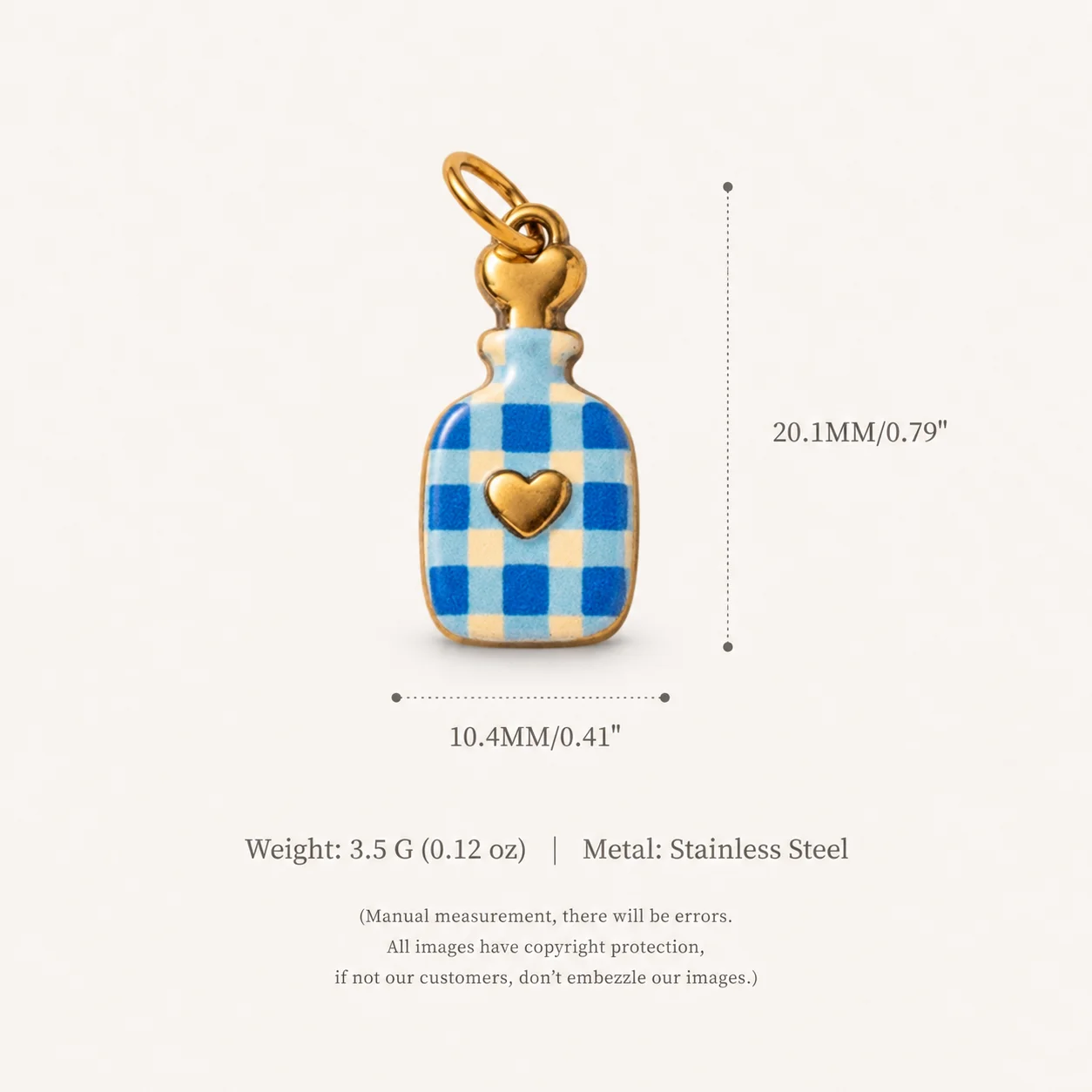 316 Edelstahl Wasserdicht Farberhaltend Retro Niedlicher Kranich Vogel Kürbis DIY Anhänger Charms für Schmuck – Detail 4