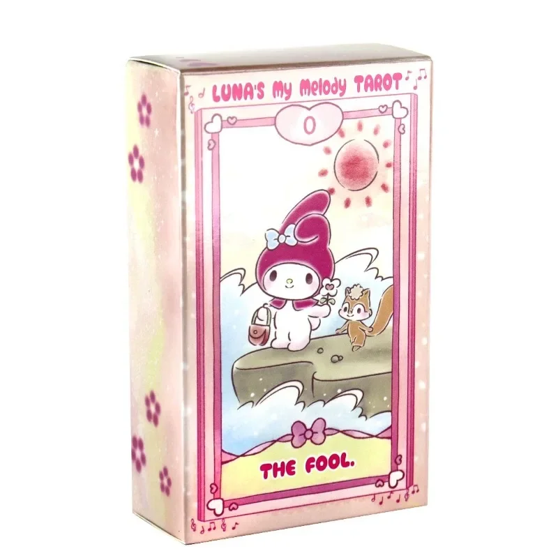 Kawaii sanrio anime tarot card Kuromi My melody Cinnamoroll cute series tabletop game essential creative card Halloween gift