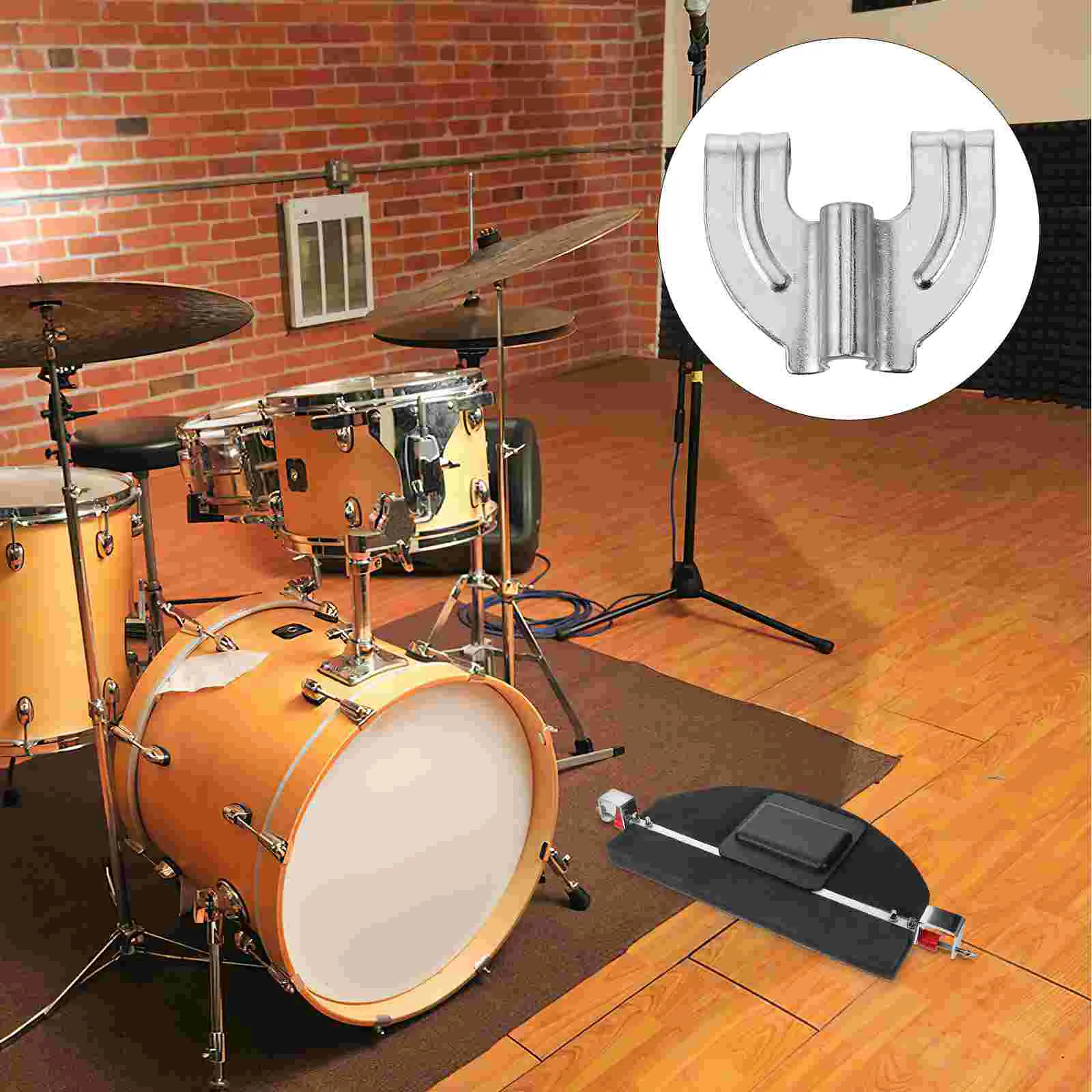 

4pcs Bass Drum Hardware Claw Hook Drum Fixing Claw Hook Drum Accessory Claw Hook Sturdy Drum Claw Hook Convenient Drum Claw Hook
