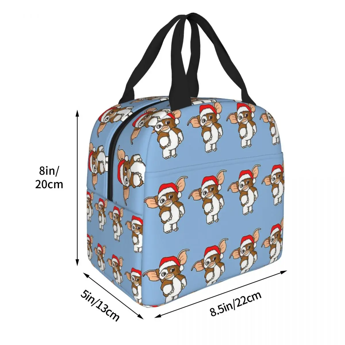 Gizmo Gremlins Christmas Lunch Bags Insulated Bento Box Lunch Tote Resuable Picnic Bags Cooler Thermal Bag for Woman Kids Office