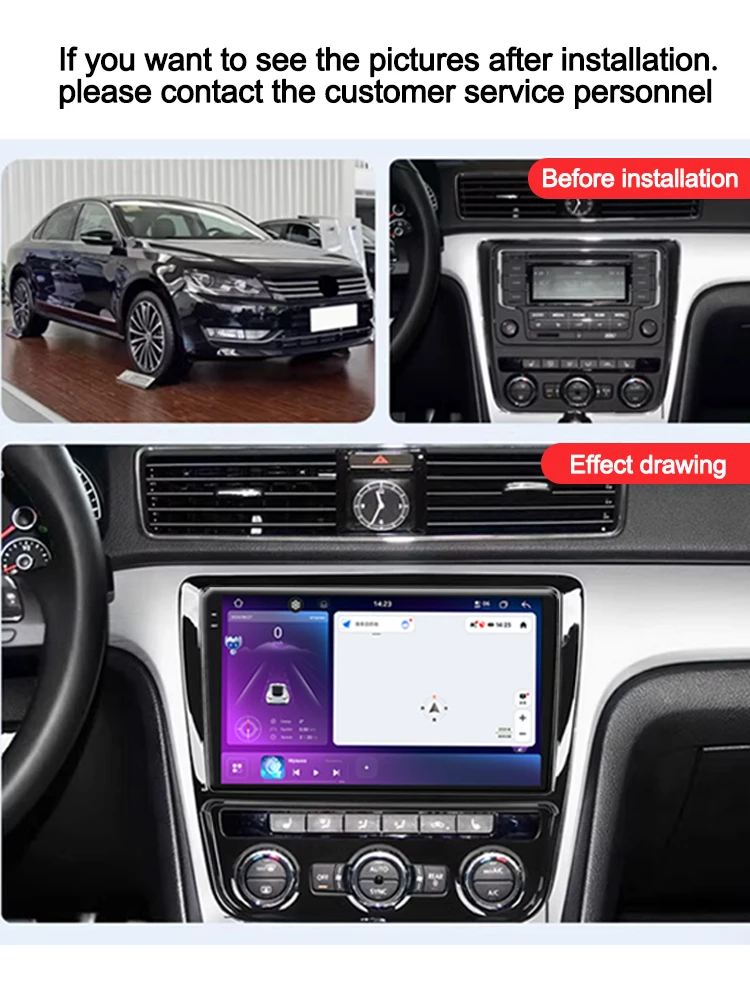 UIS7870 13inch  Android 13 Universal Car Radio 2 Din  2K  Carplay auto AI Voice GPS Multimedia Player Head Unit - Image 5
