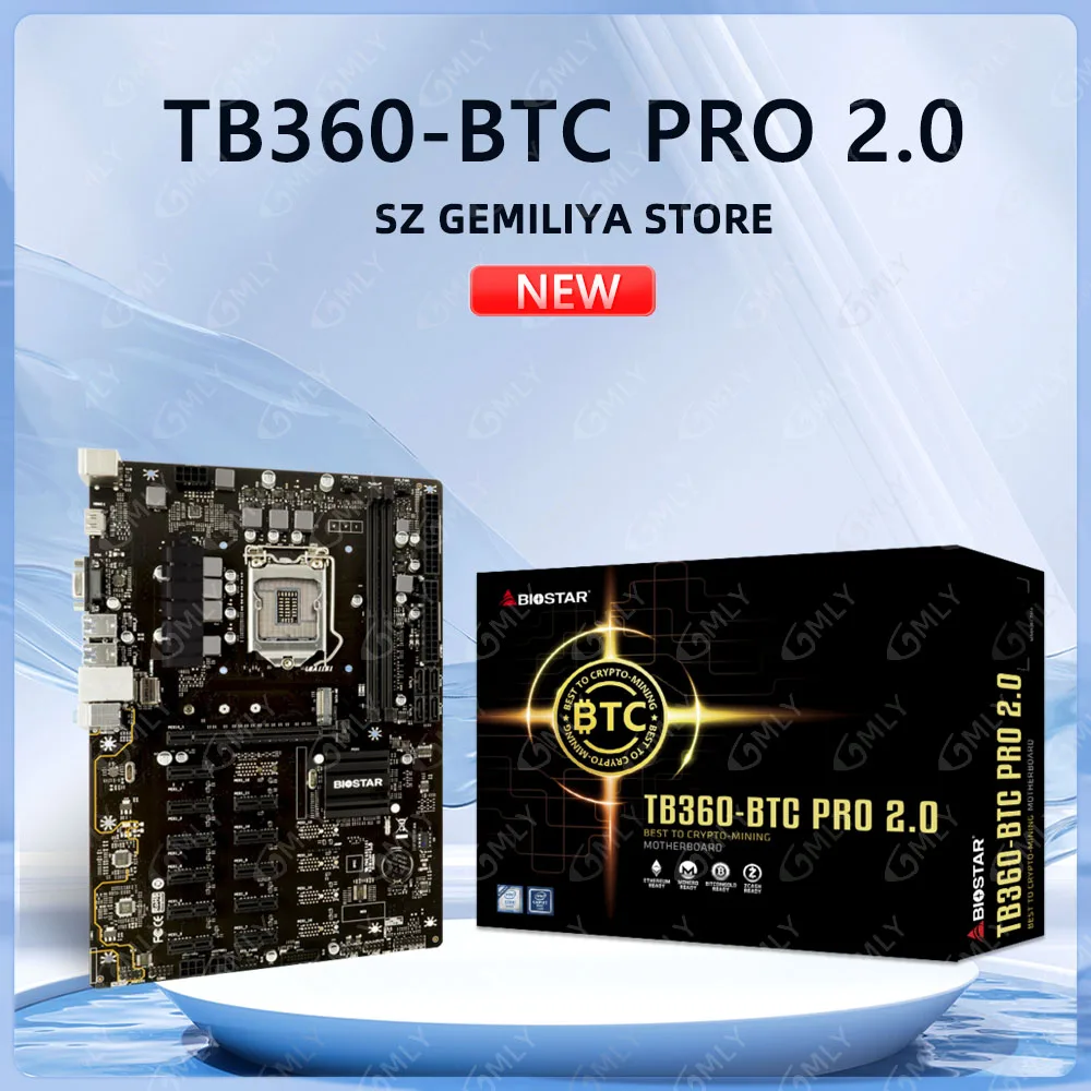 

Игровая материнская плата TB360-BTC PRO 2.0 на базе Intel B360, LGA1151, DDR4, SATA3, PCI-E X16, поддержка 8 GPU, процессоров 9700K, 8700K, 9400F, 8400T, 8350K.