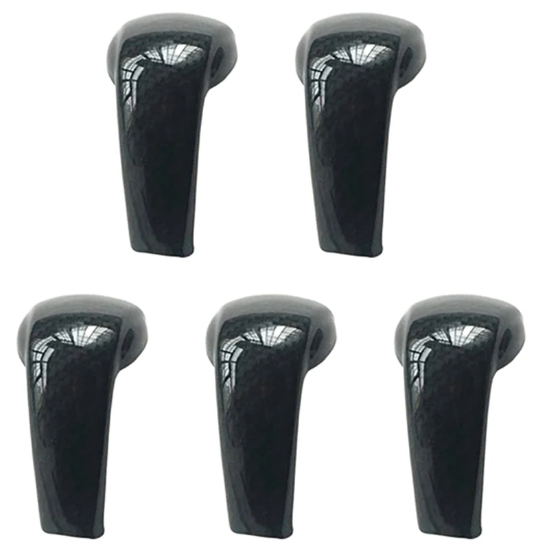 

5X Sport Style Carbon Fiber Print Gear Shift Knob Cover Trim For Mazda 2 3 6 CX-3 CX-5