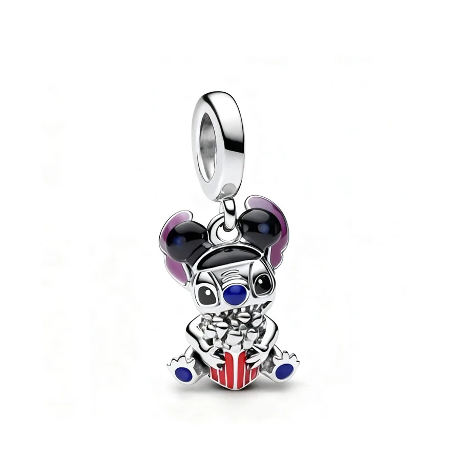 جديد حار بيع DIY النساء المجوهرات مناسبة للتصميم الأصلي: سلسلة ديزني وستيتش ميزات خاصة سحر الخرزة لسوار والقلادة #2