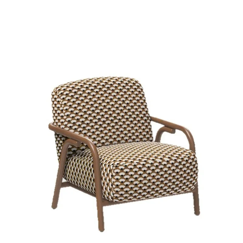 

Retro nostalgic single sofa chair antique casual small apartment designer clothing store