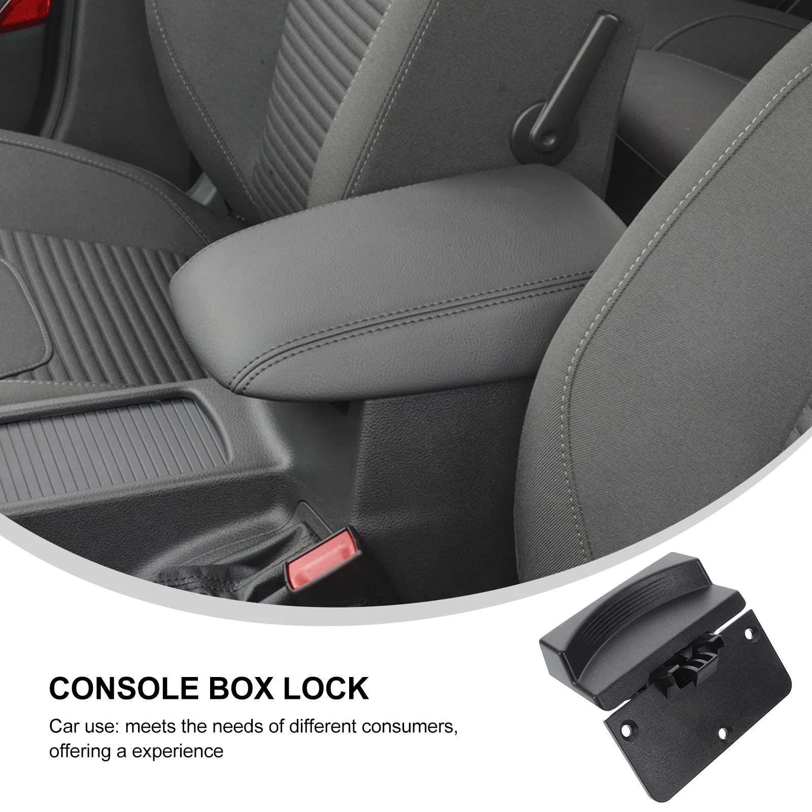 

Center Console Armrest Latch Lock Hook Replacement Car Interior Storage Box Lid Repair Hook Compatible RAM