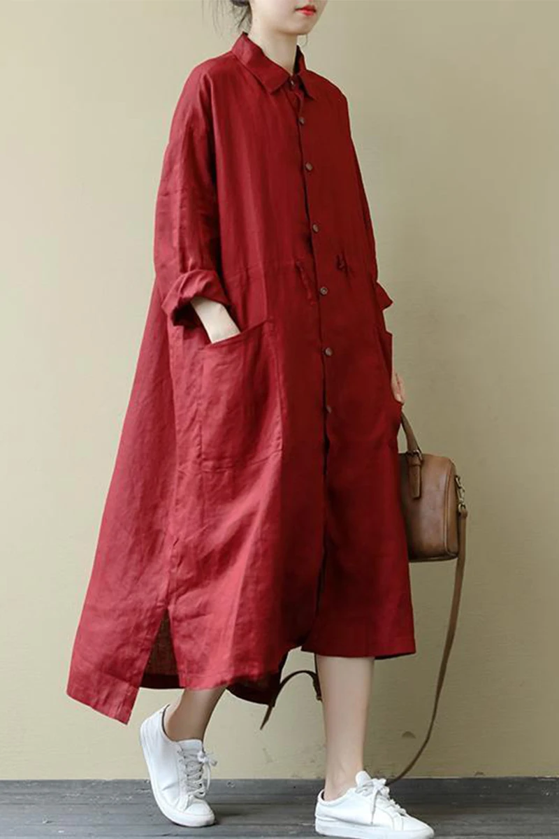 เสื้อผ้าสไตล์เรโทรฮ่องกง ผ้าฝ้ายลำลอง ทรงหลวม แฟชั่นผู้หญิง ไซส์ใหญ่ ดีไซน์ดั้งเดิม ช่วยให้ดูผอม ทรงมิดิ สำหรับฤดูใบไม้ผลิ