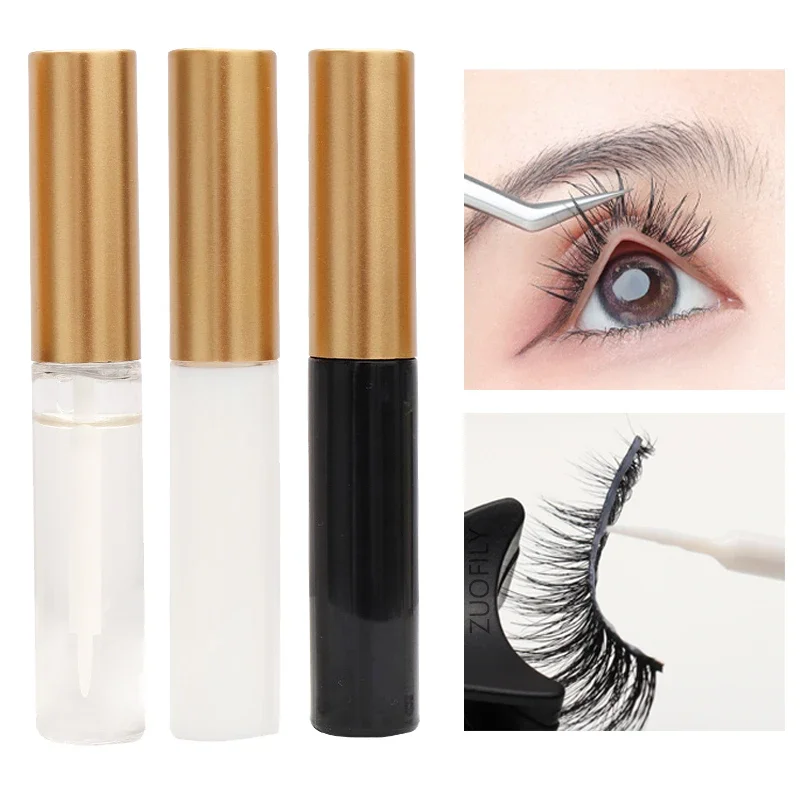 5ml Eyelashes Extension Glue Long Lasting Grafting Lashes Glue Quick Dry Adhesive Black/Clear/White Glue No Irritant Makeup