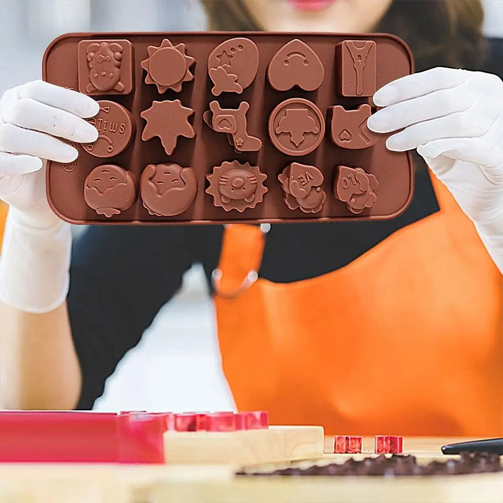 Moldes de Silicona Antiadherentes para Barras de Chocolate, Fáciles de Desmoldar, Reutilizables, para Fondant, Café y Otros Usos en la Cocina