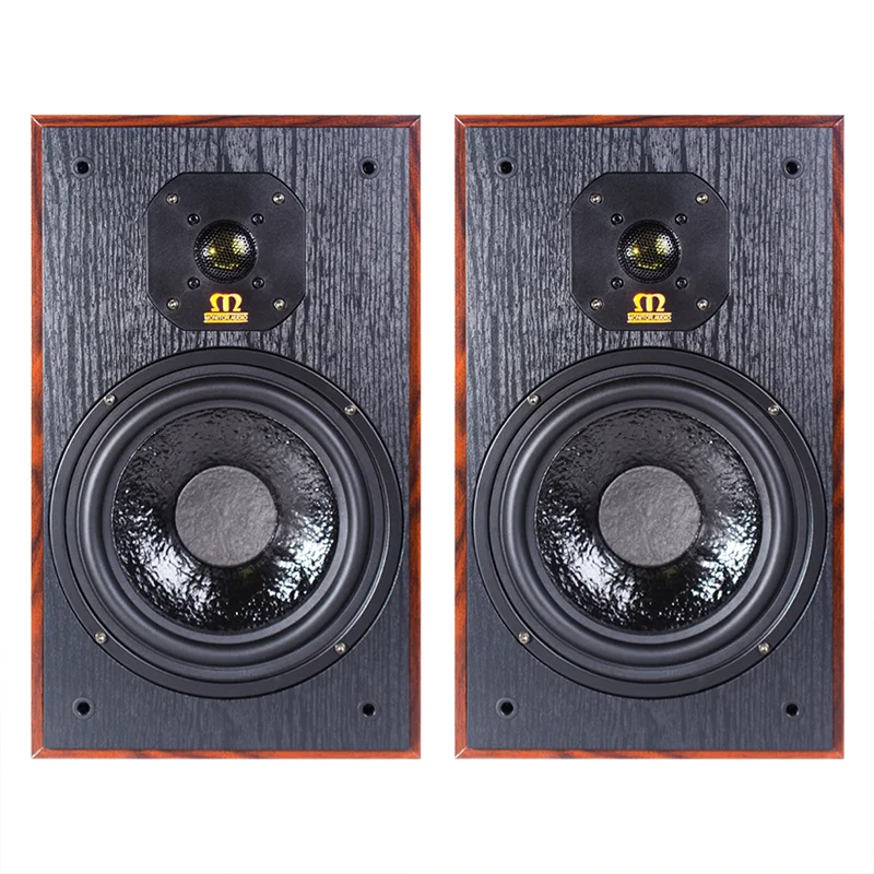 Haut-parleurs d'étagère de 8 pouces, boîte de son HiFi 50W, sensibilité 93dB, haut-parleur Audio passif en bois 4ohm, Tweeter 4 pouces pour Home cinéma