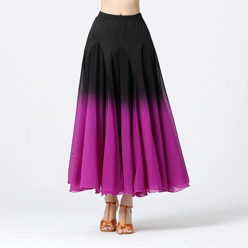 New Style Women Modern Dance Skirt Waltz Performance Spanish Dance Clothing Ballroom Flamenco Skirt Women Stage Dancing Wear