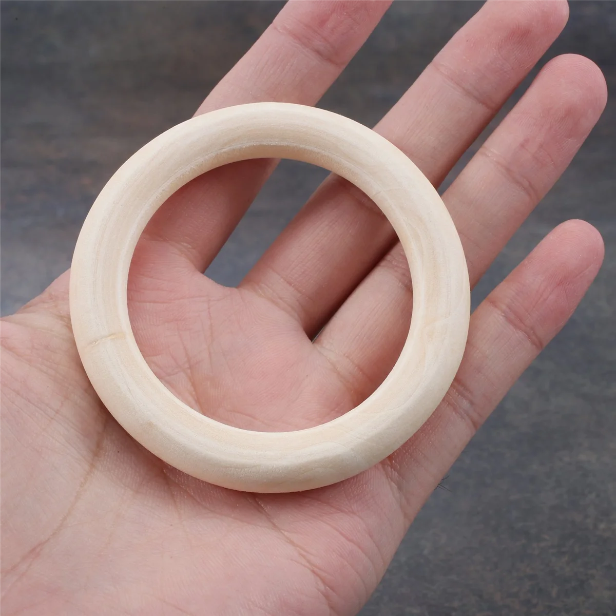 30Pcs 70mm Wood Rings,Wooden Ring Wood Circles for DIY Crafts, Macrame Plant Hanger,Ornaments and Jewelry Making