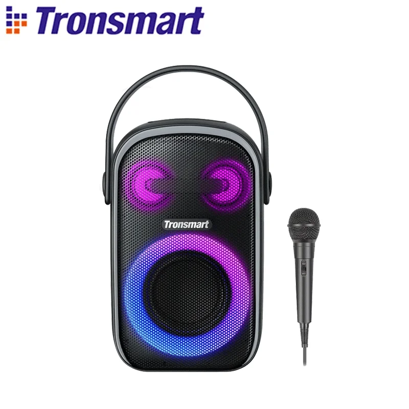 Altavoz Tronsmart Halo 110 de 60W, Altavoz Bluetooth para Karaoke con Micrófono con Cable, Sonido Estéreo Excelente, para el Hogar y Exteriores