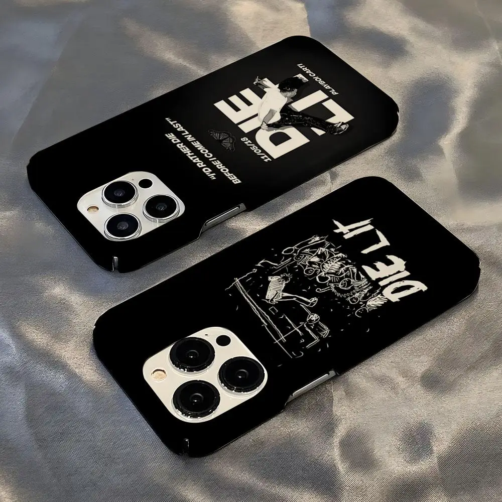 

Playboi Carti Die Lit чехол для телефона, хит продаж для iPhone 16, 15, 14, 13, 12, 11 Plus Pro Max Mini глянцевый HD жесткий пленочный чехол
