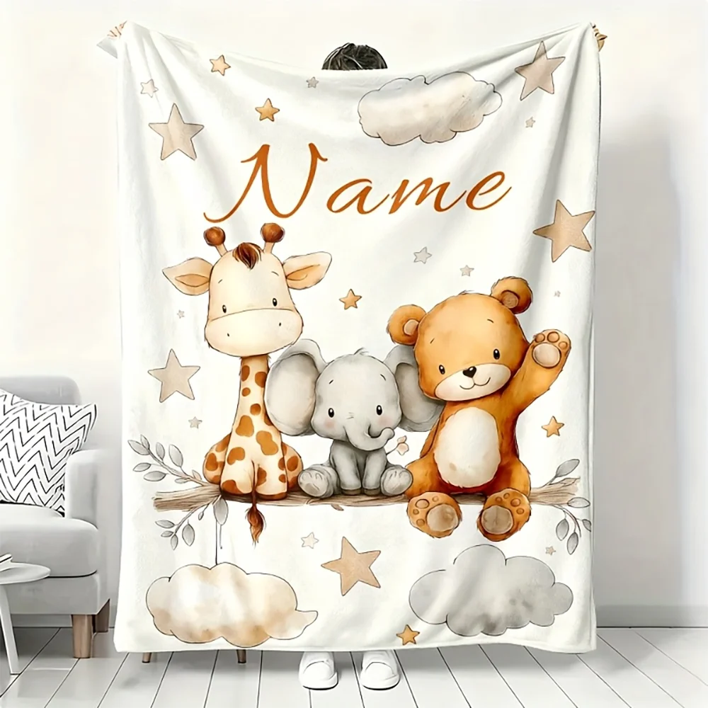 Baby Nursery In Hospital - 1pc Cobertor Personalizado com Nome de