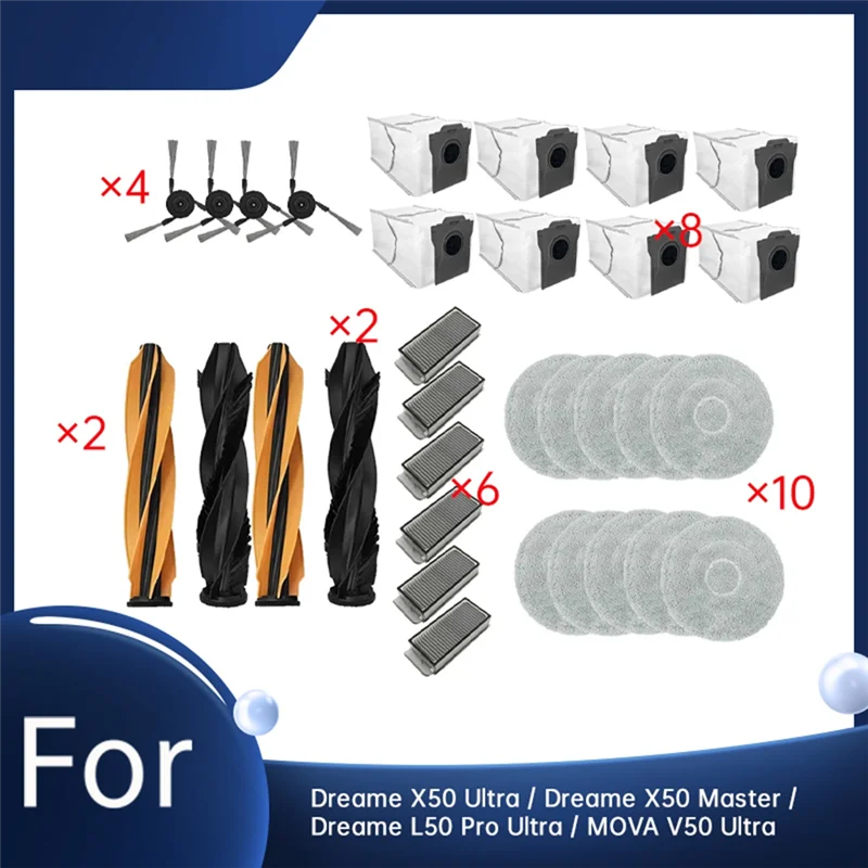

TAIGH-32 Piece Comprehensive Accessory Set For Dreame X50 Ultra / Dreame X50 Master / Dreame L50 Pro Ultra / MOVA V50 Ultra