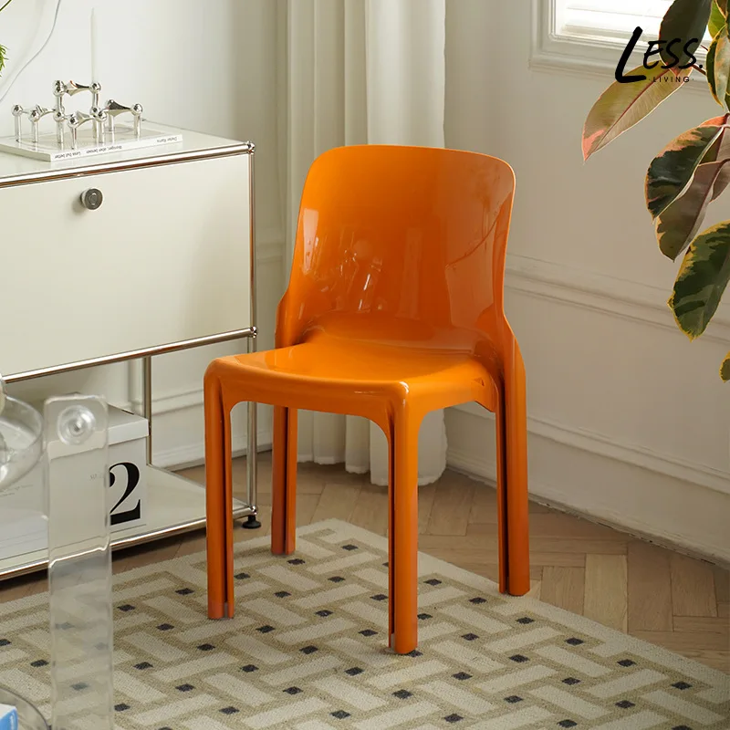 Creative dining chair modern simple home stackable