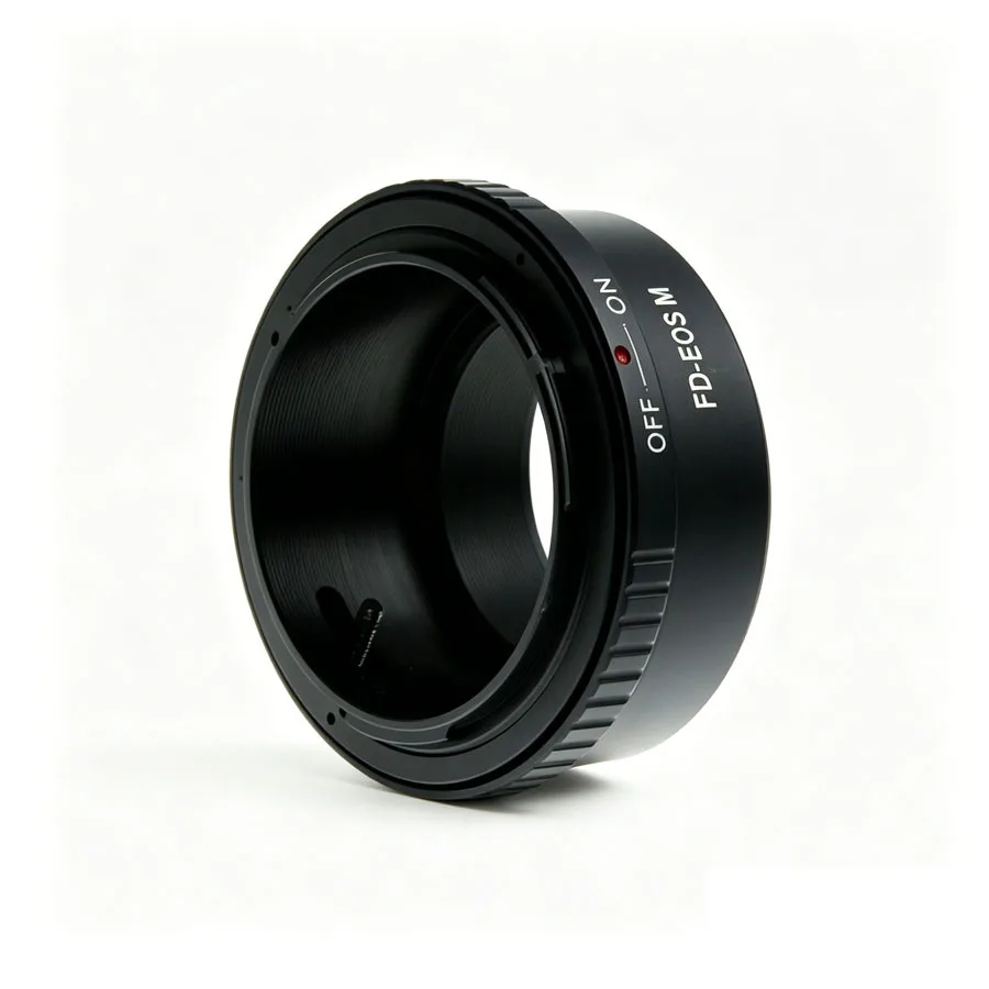 FD-EOS M Aluminum Alloy Lens Adapter Ring Compatible For Canon FD Lenses to Canon EOS M50 M6 M100 Mirrorless Cameras