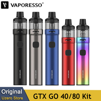 Vaporesso GTX GO 40 Kit 40W 1500mAh Battery 3.5ml Pod / GTX GO 80 Kit 80W 3000mAh 5ml Cartridge Electronic Cigarette Vape
