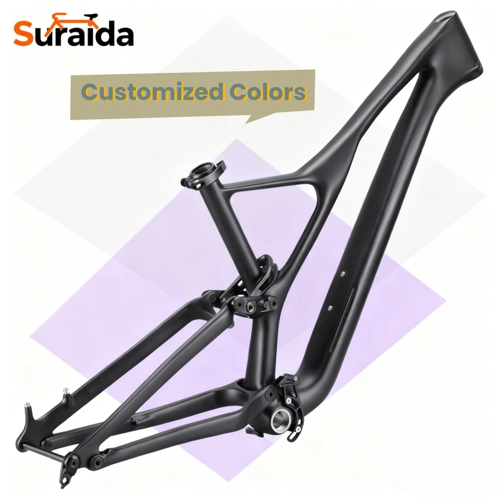 

Suraida T1100 2026 142mm Carbon Full Suspension Boost Frame 29er Carbon Fiber UD Suspension MTB Bike Frame Assembly