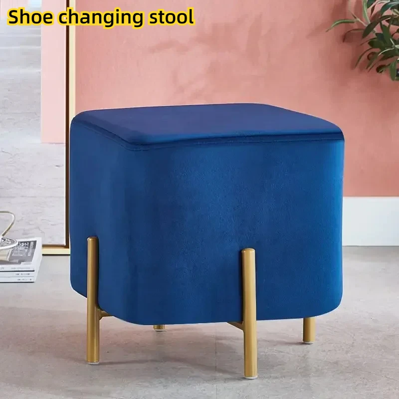 

Footrest Hallway Ottoman Vanity Chair Pouf Stool Chair Desk Footrest Shoe Pliant Portable Reposapies Oficina Home Furniture